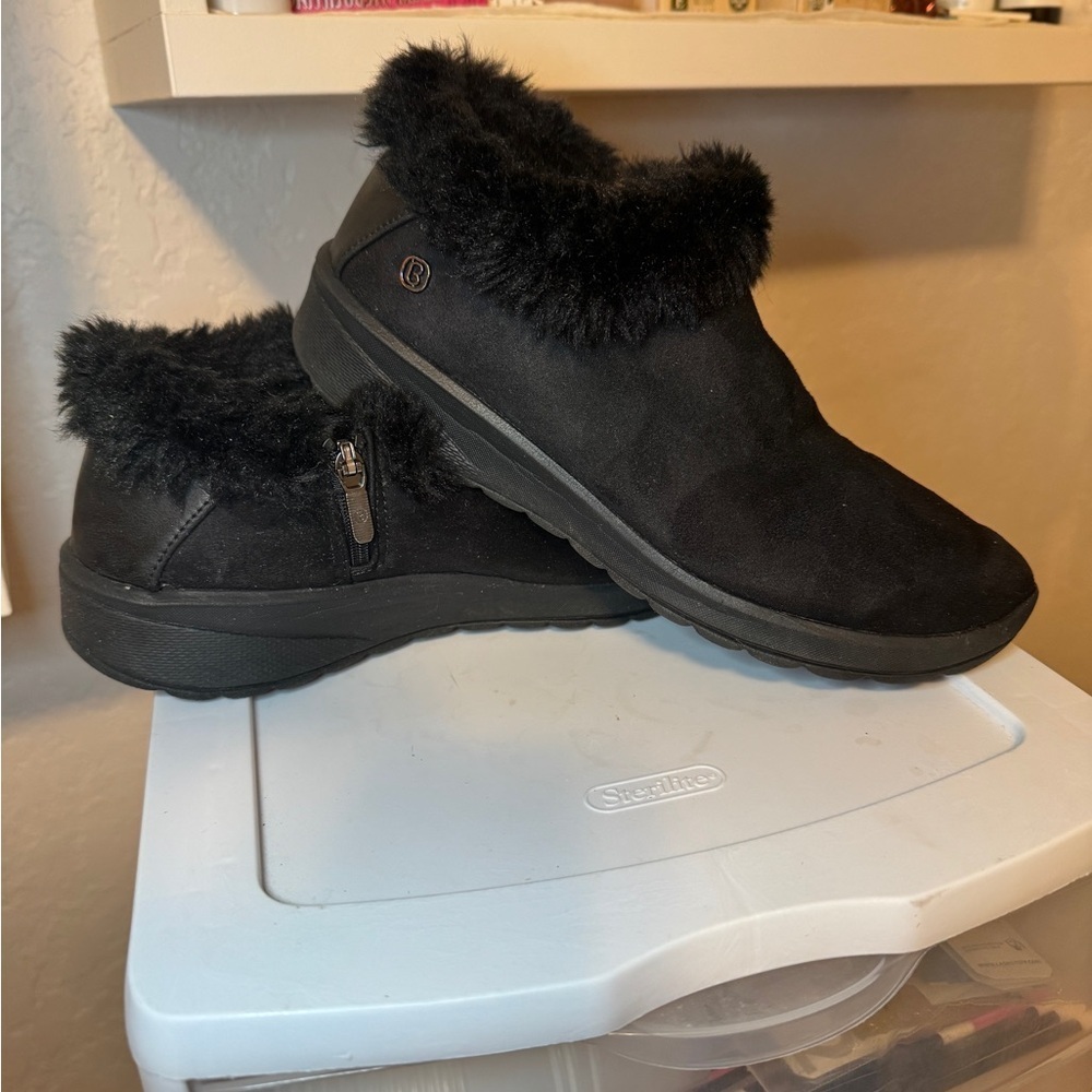 BZees Golden Go fee trimmed comfortable walking boots - Picture 2 of 9